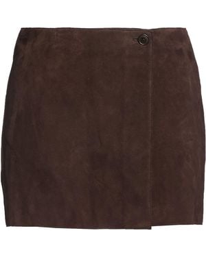 P.A.R.O.S.H. Mini Skirt Goat Skin - Brown