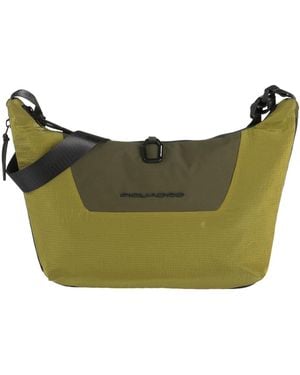 Piquadro Military Cross-Body Bag Textile Fibers - Green