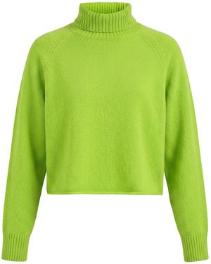 Laneus Lime Turtleneck Merino Wool, Cashmere - Green