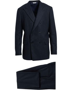 Boglioli Suit Virgin Wool, Polyester, Elastane - Blue