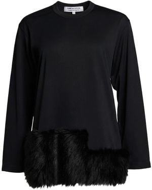 Comme des Garçons T-Shirt Polyester, Acrylic - Black