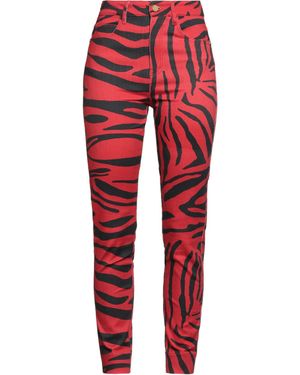 Manila Grace Trousers Cotton, Elastane - Red