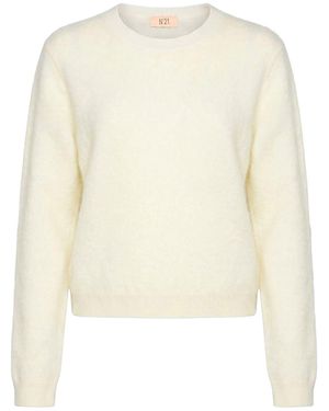 N°21 Sweater Mohair Wool, Polyamide, Wool - White