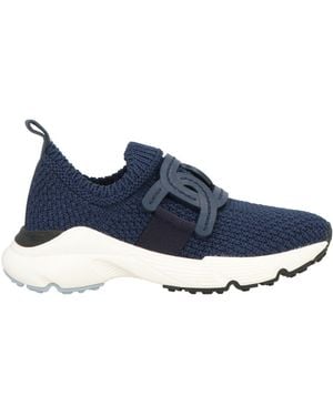 Tod's Trainers Leather, Textile Fibres - Blue