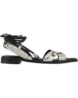 Elvio Zanon Ivory Sandals Leather - White