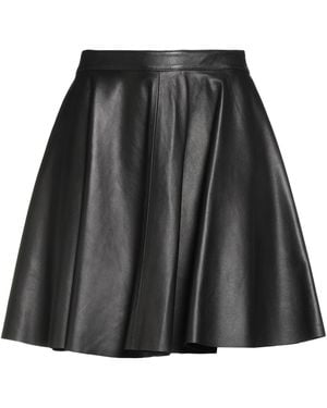 RED Valentino Mini Skirt Lambskin - Black