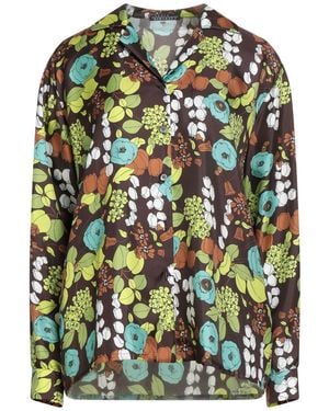 Laura Urbinati Dark Shirt Silk - Green