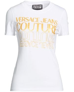 Versace Jeans Couture T-Shirt Cotton, Elastane - White