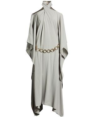 Taller Marmo Maxi Dress Acetate, Viscose - Gray