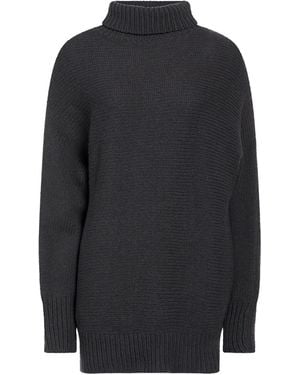Alysi Chocolat Turtleneck Merino Wool, Cashmere - Blue