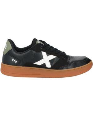 Munich Trainers Leather, Textile Fibres - Black
