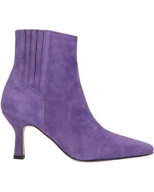 Bianca Di Botines De Caña Alta - Morado