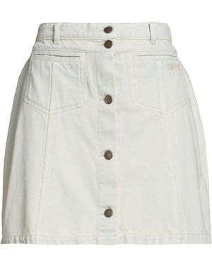 Indee Ivory Denim Skirt Cotton - White