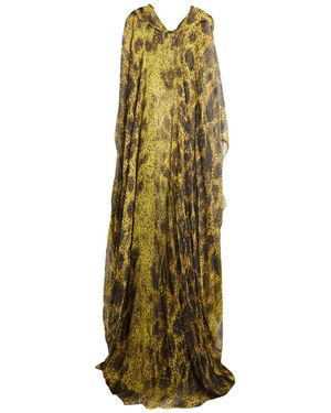 Rick Owens Maxi Dress Silk - Green