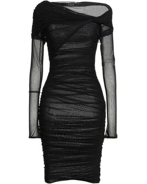 Mugler Mini Dress Polyacrylic, Elastane - Black