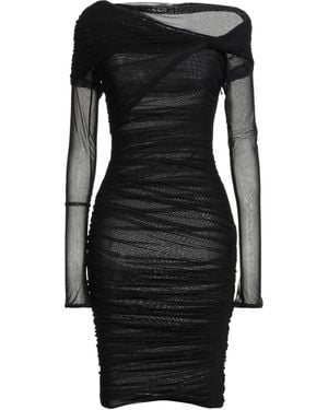 Mugler Mini Dress Polyacrylic, Elastane - Black