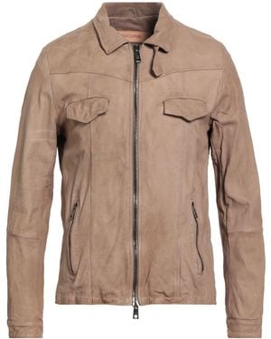 Giorgio Brato Jacket Leather - Brown
