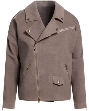 MARSĒM Coat Polyester, Viscose, Elastane - Brown
