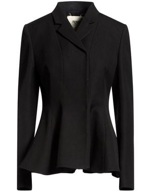 Fendi Jacket Virgin Wool - Black