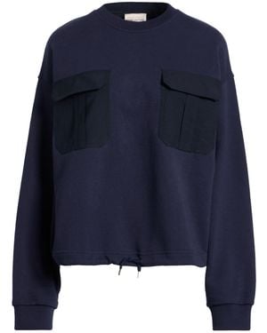 Semicouture Midnight Sweatshirt Cotton, Elastane - Blue