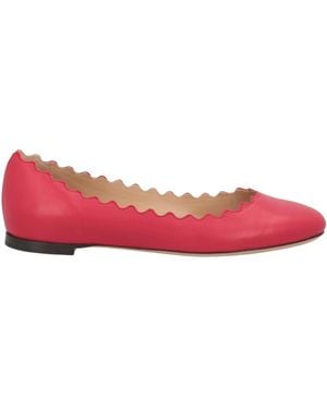 Chloé Ballet Flats Leather - Red