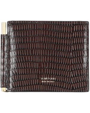 Tom Ford Dark Wallet Leather - Brown