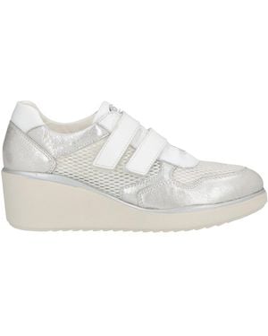 Cinzia Soft Sneakers Leather, Textile Fibers - White