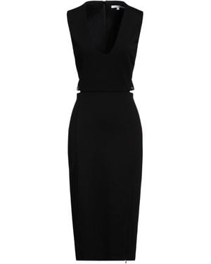 Patrizia Pepe Midi Dress Viscose, Polyamide, Elastane - Black