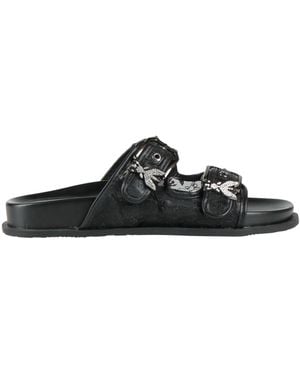 Patrizia Pepe Sandals Textile Fibers, Synthetic Material - Black