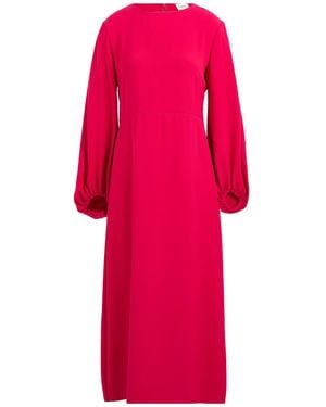 P.A.R.O.S.H. P.A.R.O..H. Fuchsia Midi Dress Polyester - Pink
