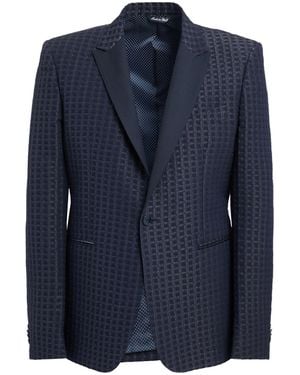Brian Dales Blazer Wool, Polyamide - Blue