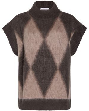 Caractere Turtleneck Polyacrylic, Mohair Wool, Polyamide, Wool - Brown