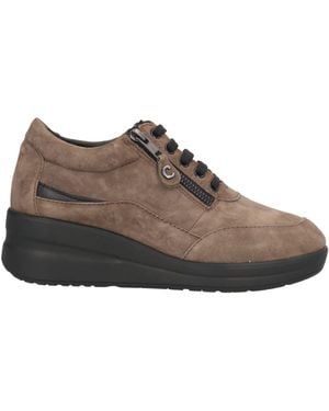 Cinzia Soft Camel Sneakers Leather - Brown