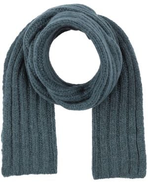 ROSSO35 Scarf Alpaca Wool, Polyamide, Wool - Blue