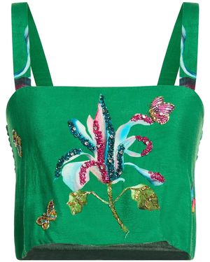 MIRIAM STELLA Top Viscose, Silk - Green