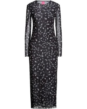 Franco Ferrari Maxi Dress Polyester, Elastane - Black