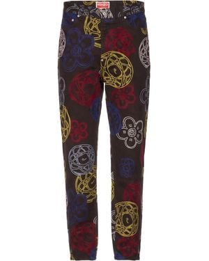 KENZO Pants Cotton - Red