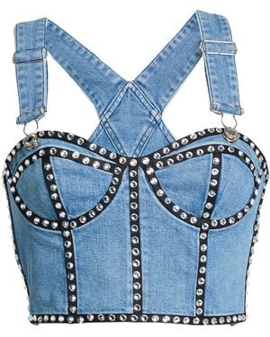 Moschino Top Cotton, Elastane - Blue