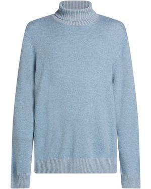 Gran Sasso Turtlenecks - Blue