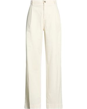 Briglia 1949 Ivory Trousers Modal, Cotton, Elastane - White