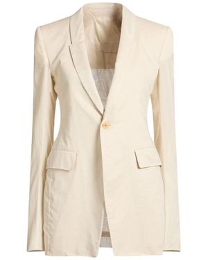 Rick Owens Blazer Cotton - Natural