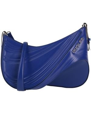 Mugler Cross-Body Bag Leather - Blue