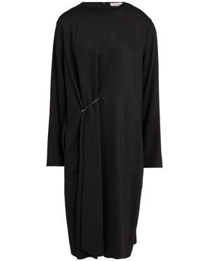 Antonelli Midi Dress Viscose, Virgin Wool, Elastane - Black