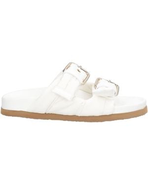 Red(V) Sandals - White