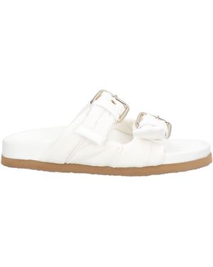 Red(V) Sandals - White