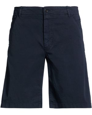 Drumohr Midnight Shorts & Bermuda Shorts Cotton, Elastane - Blue