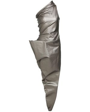 Rick Owens Maxi Dress Cotton, Elastomultiester, Rubber - Gray