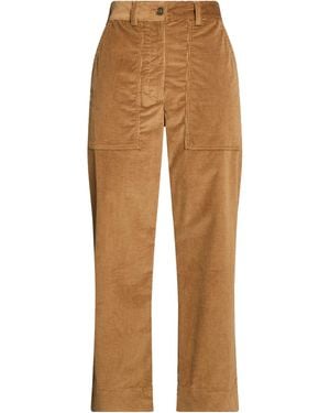 Etro Camel Pants Cotton, Elastane - Natural