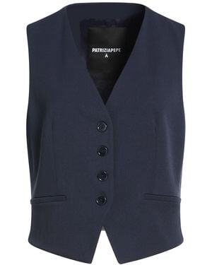 Patrizia Pepe Tailored Vest Polyester, Viscose, Elastane - Blue
