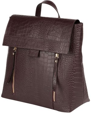 Laura Di Maggio Dark Backpack Leather - Brown